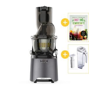 Kuvings HealthFriend Smart Juicer MOTIV 1 Gunmetal mit Werbegeschenke | EUJUICERS.DE