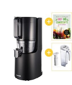 Hurom H200 Slow Juicer vorne mit Werbegeschenken | EUJUICERS.DE