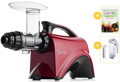 Sana Juicer by Omega EUJ-606 rot mit Werbegeschenken | EUJUICERS.DE