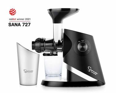 Sana 727 Supreme schwarz | Reddot winner 2021  mit Behälter | EUJUICERS.DE