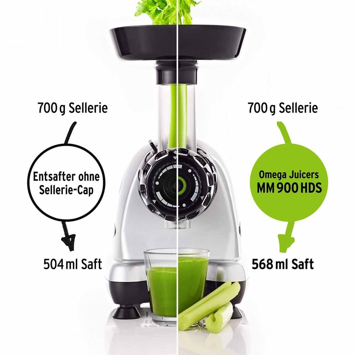 Omega Juicers MM900 SelleriesaftEntsafter